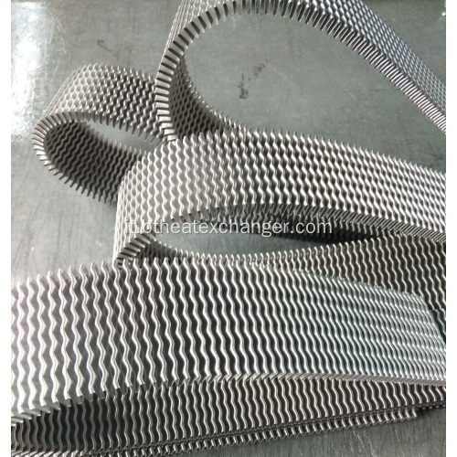 Alette ondulate di radiatori in alluminio